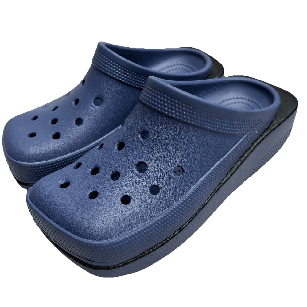 NWOB Crocs Blunt Toe Painted Edges (Bijou Blue) Unisex Men's 4 Women's 6